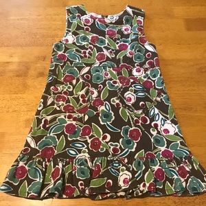 Corduroy floral jumper with two front pockets